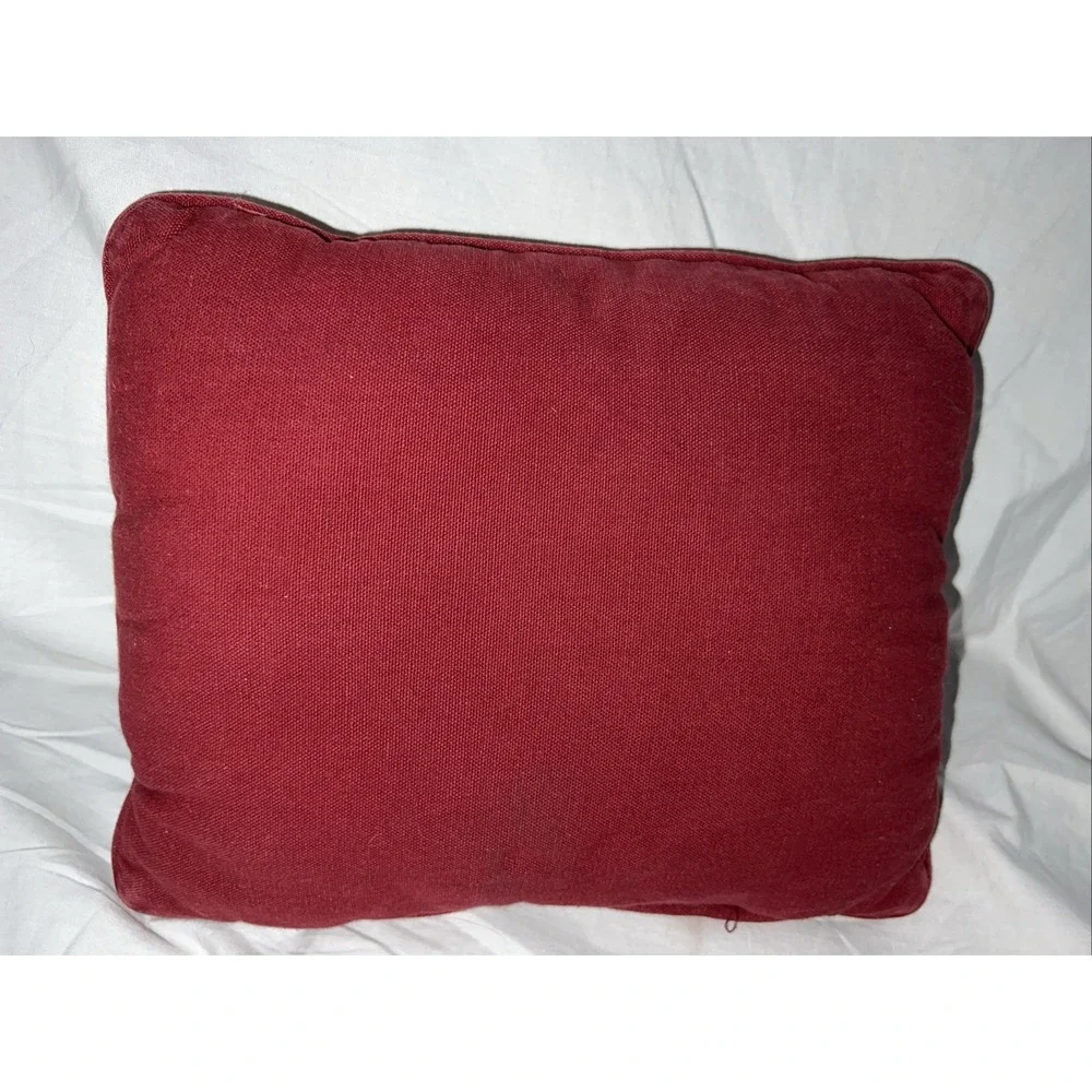 Christmas Holiday Tapestry Throw Pillow Merry Christmas Teddy Bears 12x9